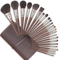 Deluxe Natural Goat Hair Makeup Brush Set for Professional Use