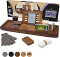 Temple Spring Wooden Bathtub Tray - Bamboo Bath Caddy for Tub