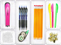 Clear Drawer Organizer Set for Desk and Vanity - 6 Pack