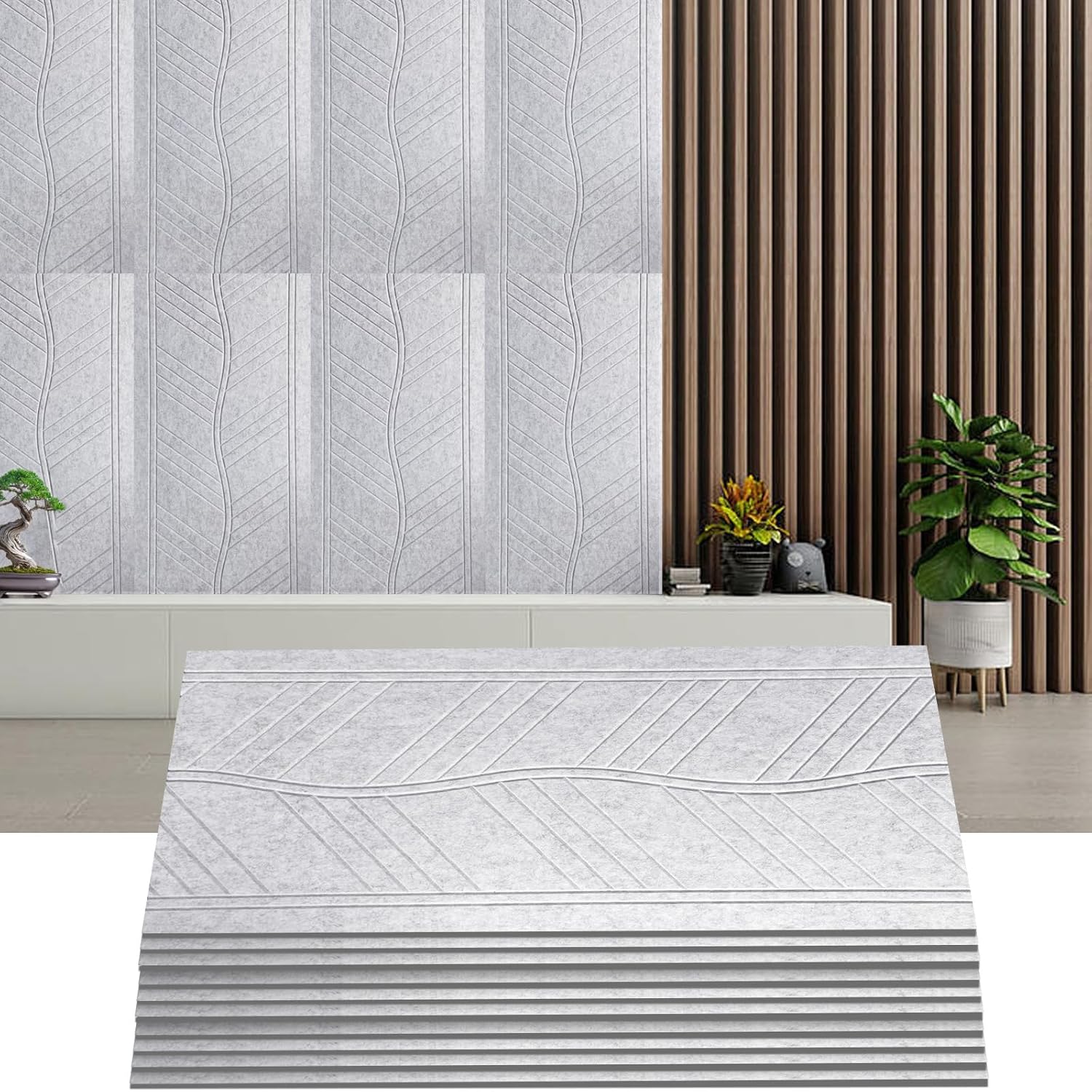 10 Pack Acoustic Panels for Soundproofing and Echo Absorption