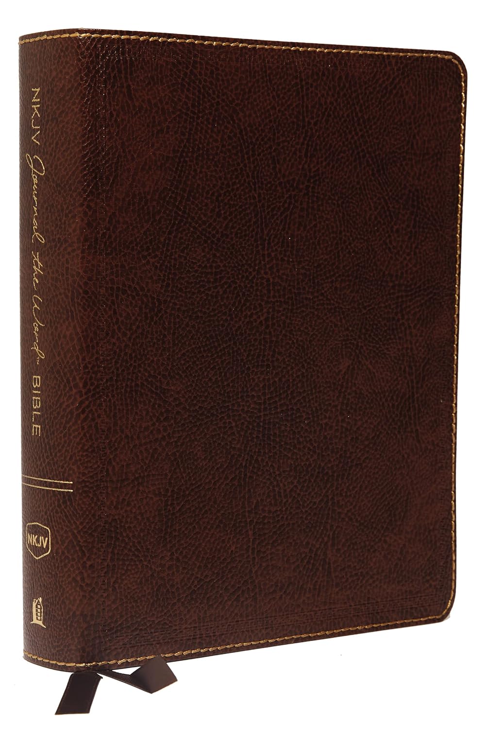 NKJV Journal the Word Bible Large Print Bonded Leather Edition