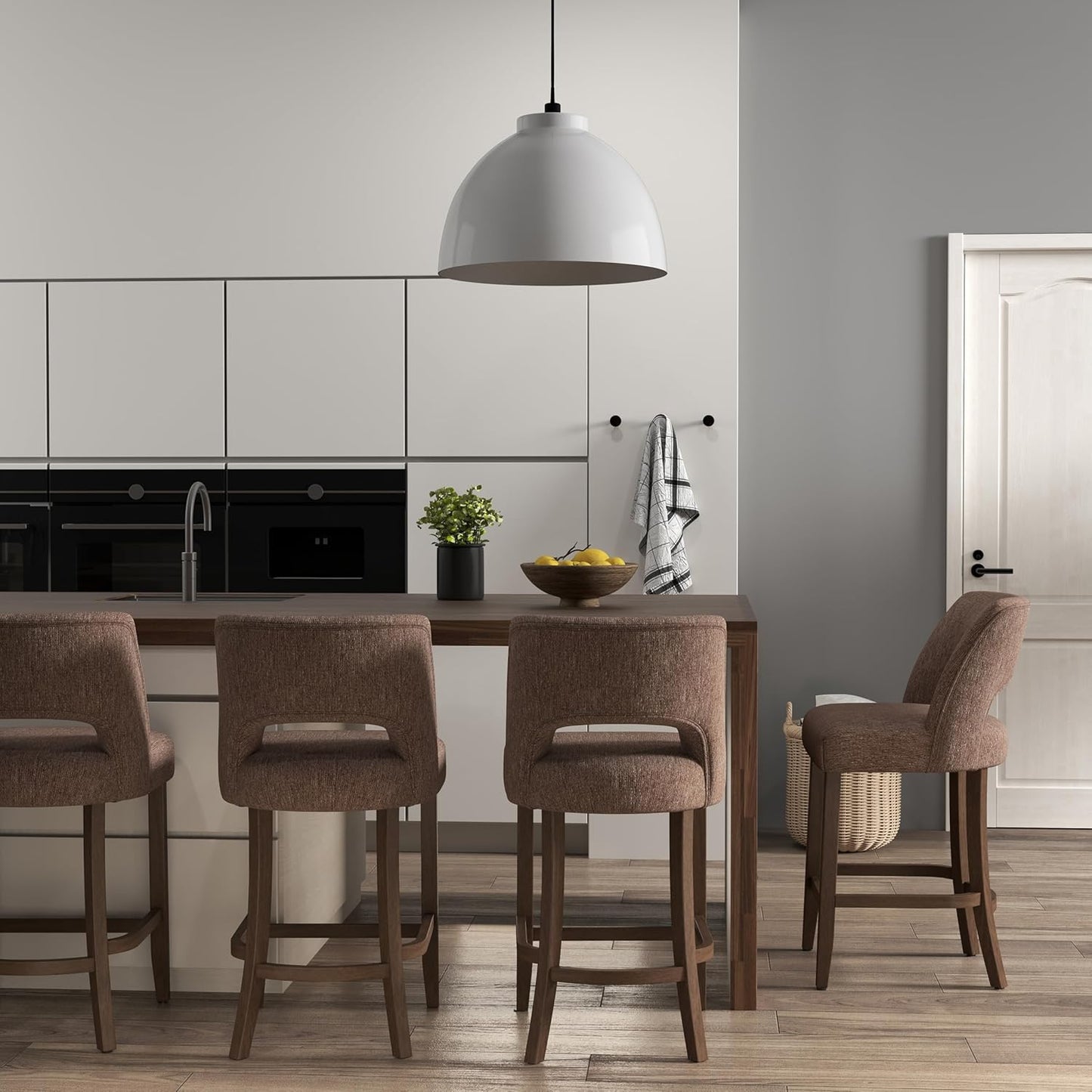 VKNOW Bar Stools Set of 4 for Kitchen Island and Dining Room