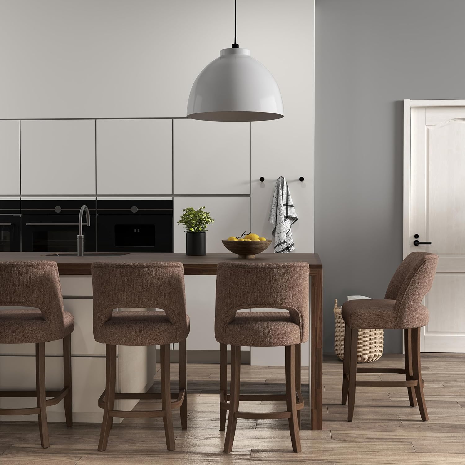 VKNOW Bar Stools Set of 4 for Kitchen Island and Dining Room