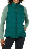 Women's Mid-Weight Puffer Vest - Water-Resistant, Quilted Fit
