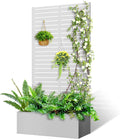 Metal Planter Box with Trellis 71in x 35in x 16in - Space-Saving