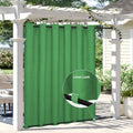 Easy-Going Linen Look Outdoor Curtains 110x108 in - Waterproof Privacy