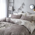 Abstract Cotton Duvet Cover Queen - Reversible Modern Bedding