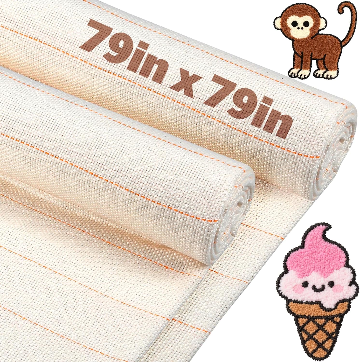 Large Tufting Cloth for Knitting Guns - 79in x 79in Fabric