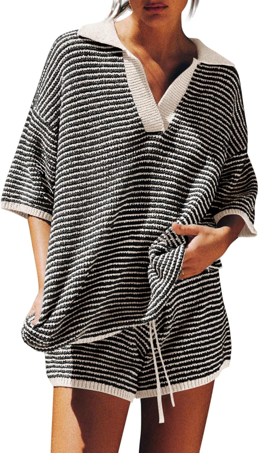 Tankaneo Womens Sweater Set 2 Piece Outfits for Comfort