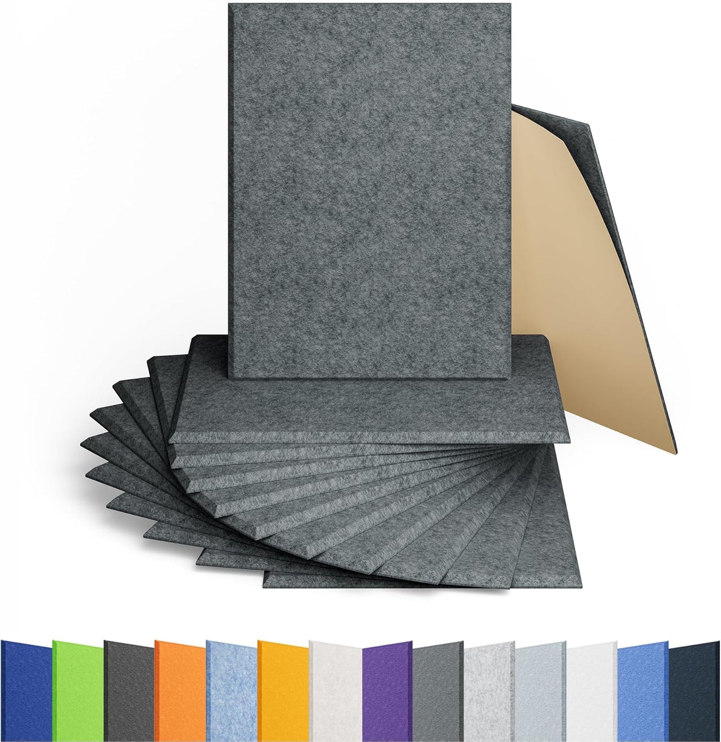 12 Pack Acoustic Panels for Sound Proofing in Home and Office