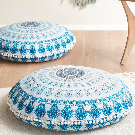 Codi Meditation Floor Pillow Set of 2 for Yoga and Living Room