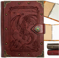 DUROTAN DND Dragon Journal Notebook A5 Binder - Refillable RPG Journal