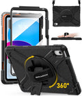 iPad 11/10.9 in Heavy Duty Shockproof Case with 360 Rotating Stand