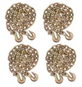 Grade 70 3/8 in x 20 ft Binder Chain 4 Pack - Heavy Duty Tow Chain
