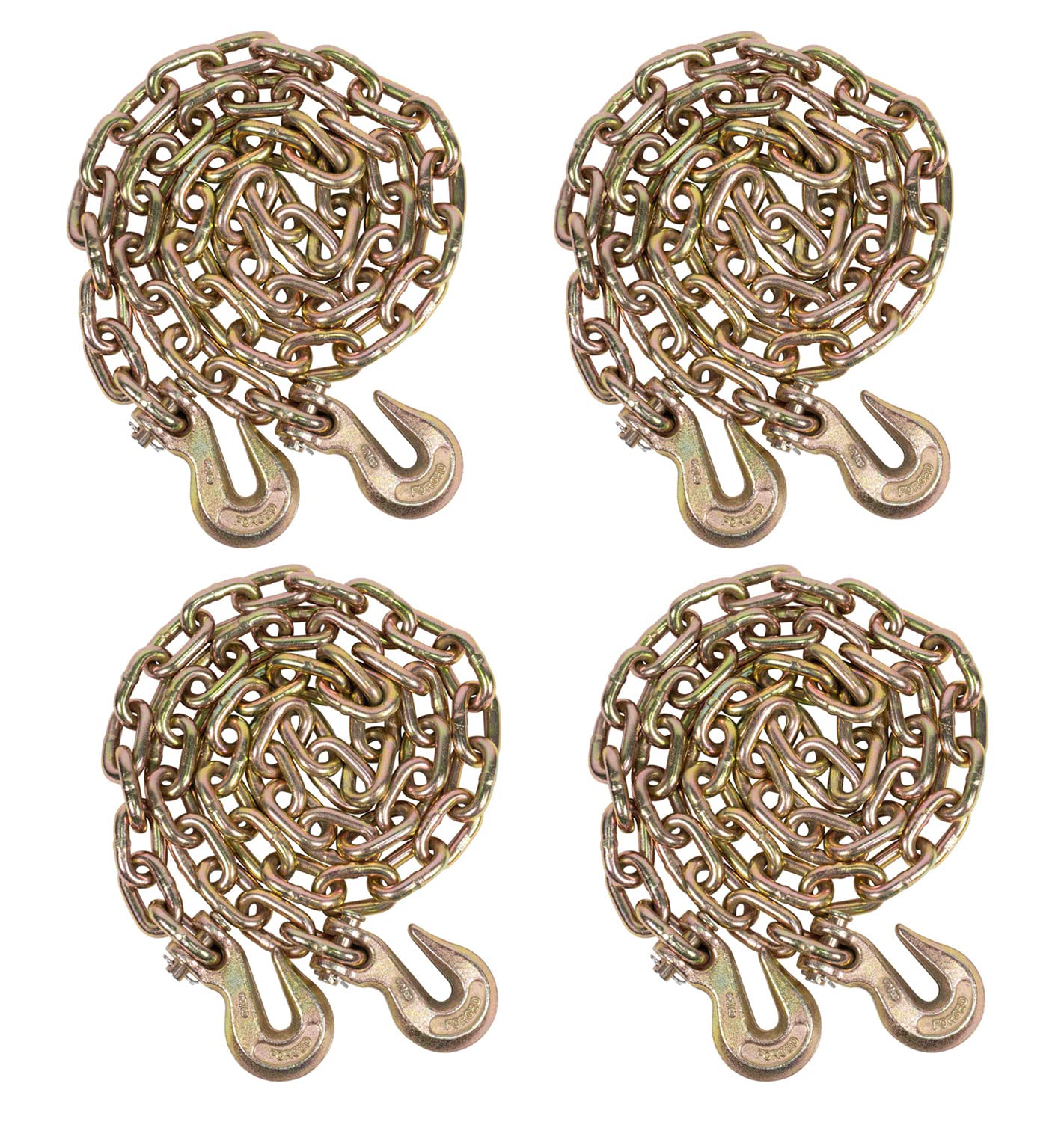 Mytee Products 4 Pack 3/8 Inch G70 Binder Chain with Hooks