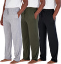 Men's Soft Pajama Lounge Pants 3 Pack - Breathable 4-Way Stretch