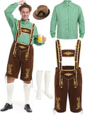 Lederhosen Men Oktoberfest Outfit - Complete German Costume Set