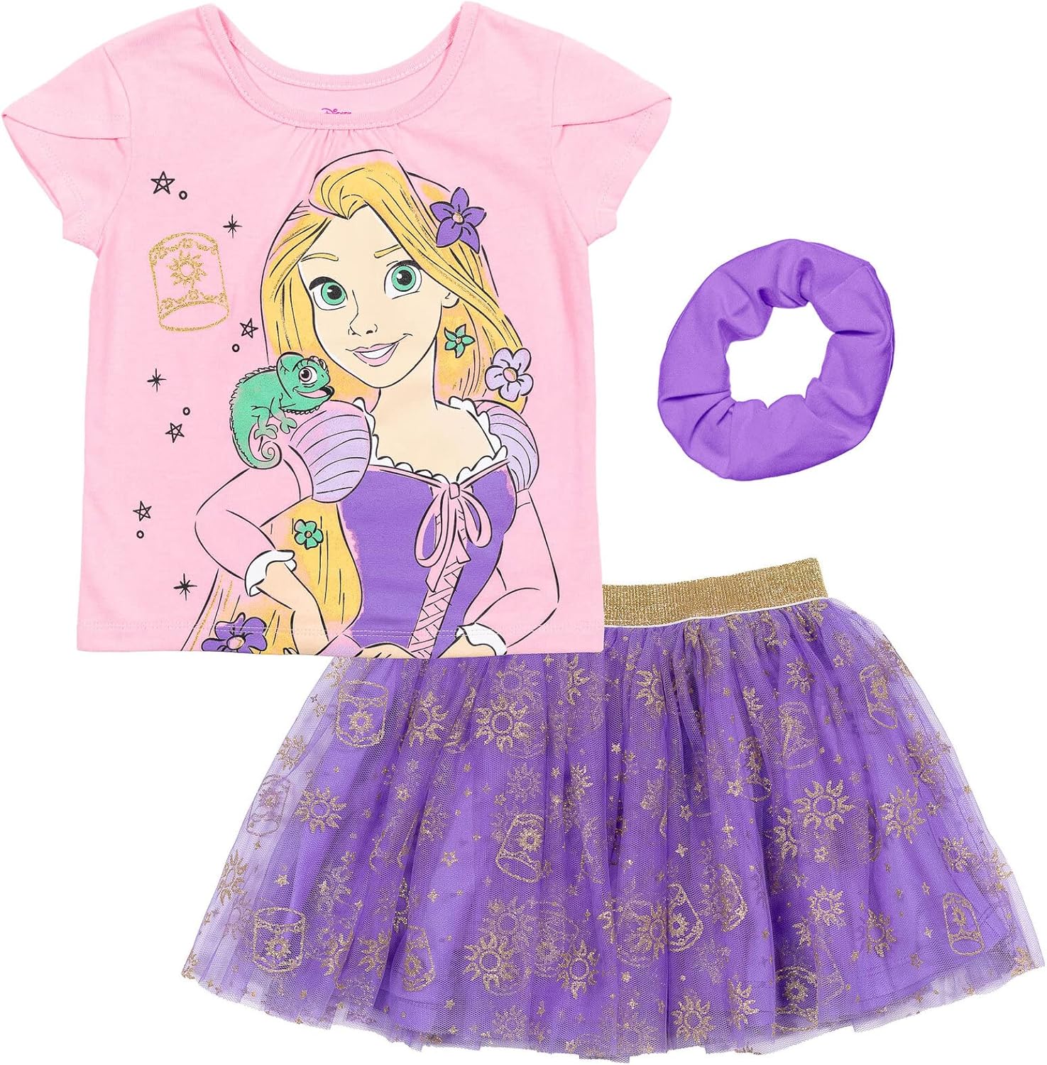 Disney Princess Moana Frozen Girls T-Shirt and Skirt Set