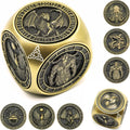 DND Spinner Dice 7-in-1 Metal Dice Set - Immersive 3D Relief