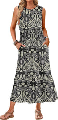 Chic Women's Maxi Dress for Summer 2025 - Flowy and Casual