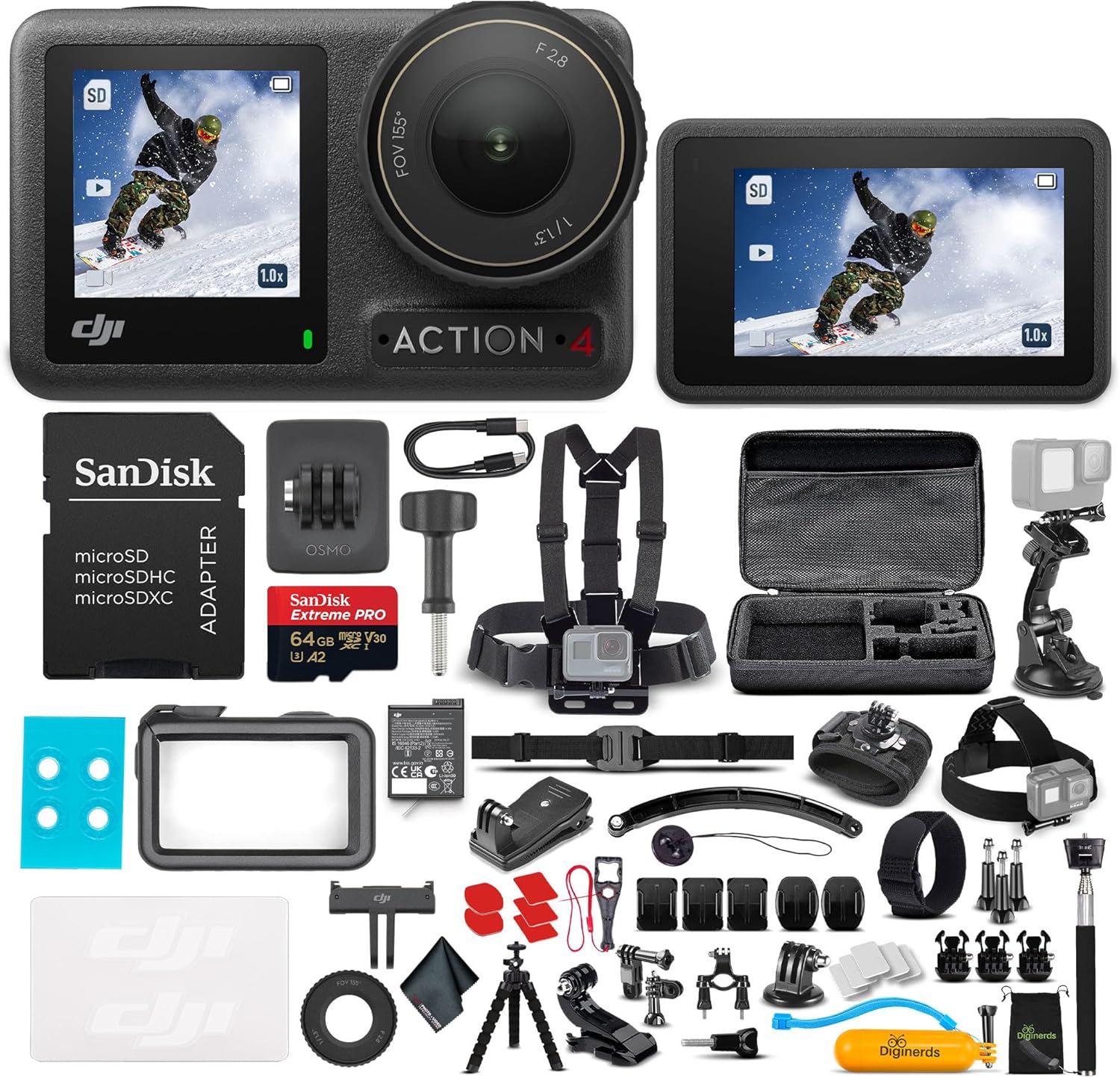DJI Osmo Action: 4K Waterproof Camera Bundle