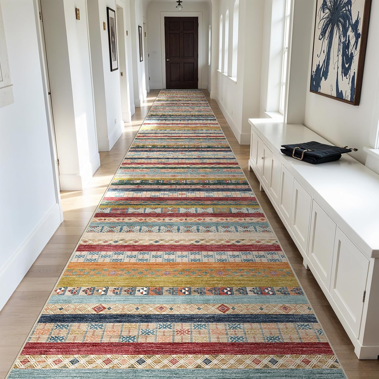 Runner Rug Non Slip Hallway: Stylish Washable Kitchen Rug