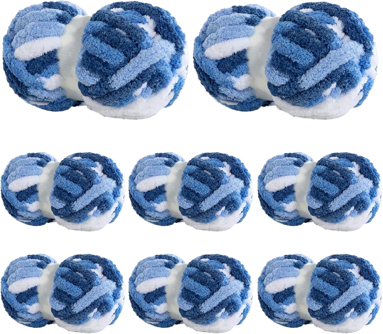 BALAPET Tie Dye Chunky Chenille Yarn for Cozy Handcrafts