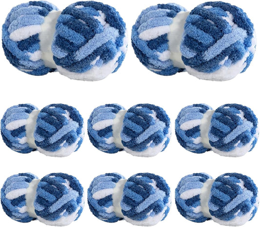 BALAPET Tie Dye Chunky Chenille Yarn for Cozy Handcrafts