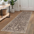 Washable Vintage Runner Rug 2x6 Ideal for Hallways and Kitchens