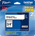 Brother Genuine P-Touch TZe2412PK Label Tape for Durable Labels