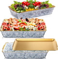 Chilled Serving Tray 3 Set 16in x 9.45in Rectangle Ice Bowls - Party