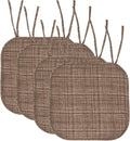 Sweet Home Collection Chair Cushion Memory Foam Pads - Cozy 4-Pack