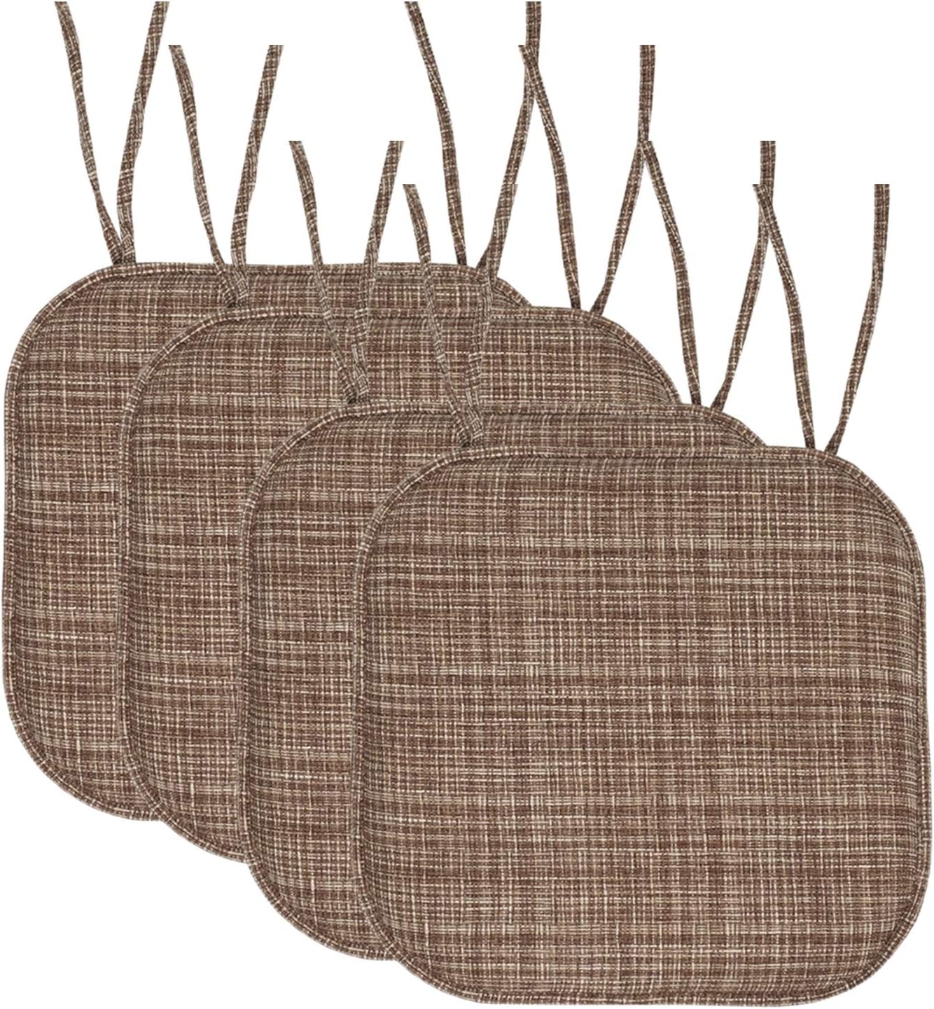 Sweet Home Collection Memory Foam Chair Cushion Pads for Comfort