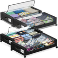 Wheeled Under Bed Storage Organizer for Clothes, Shoes, and Toys