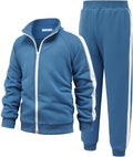 Boys Polyester Active Tracksuit Set Full Zip 2-Piece for Ages 5-13