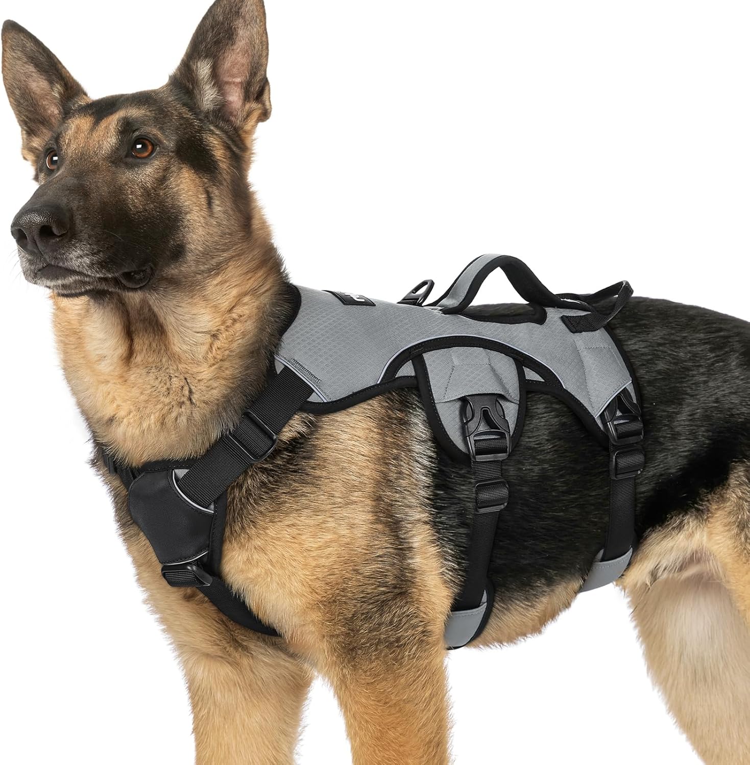 Escape Proof Dog Harness for Large Dogs by rabbitgoo - Grey
