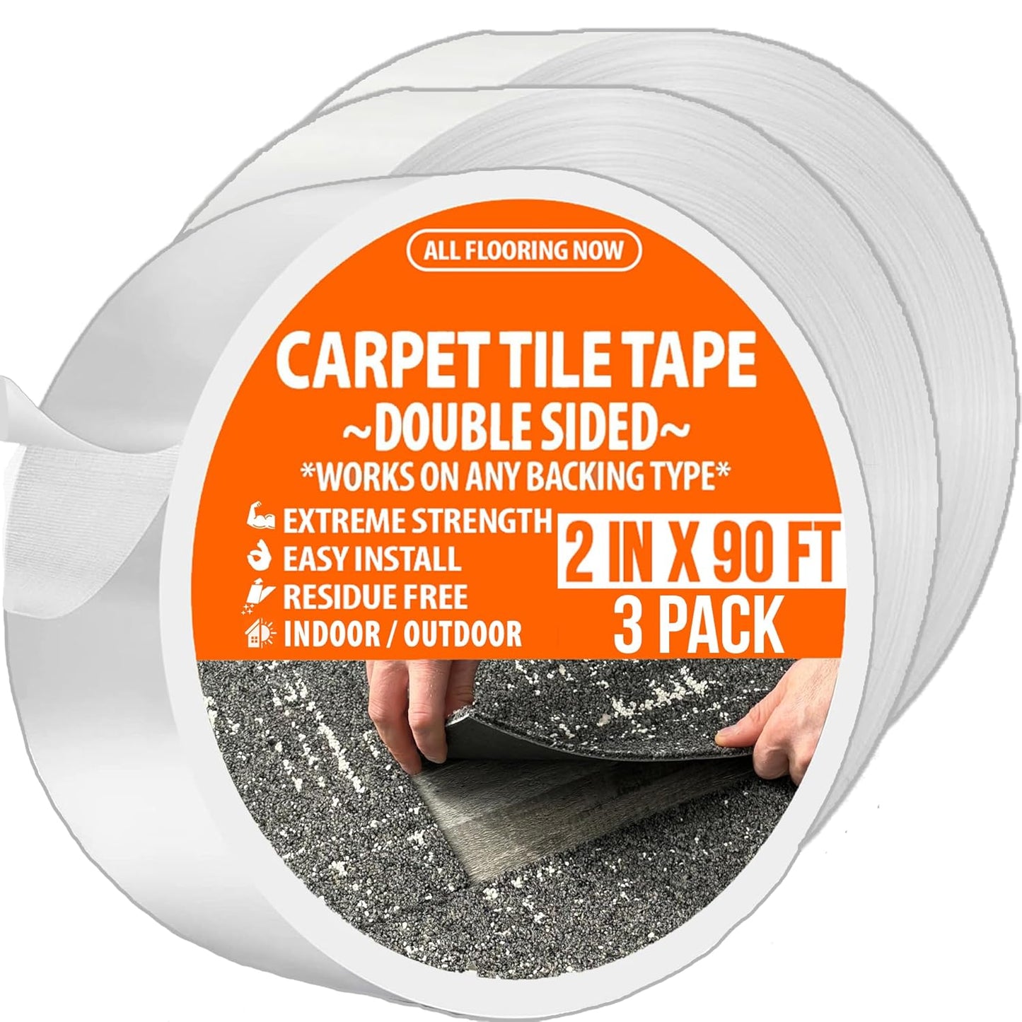 Double Sided Heavy Duty Carpet Tape for Rug Gripping Needs