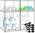 Baby Bottle Organizer Stackable Drawer Set - Clear Space-Saving