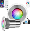 1.5 in LED RGBW Multicolor Inground Pool Light - App & Remote