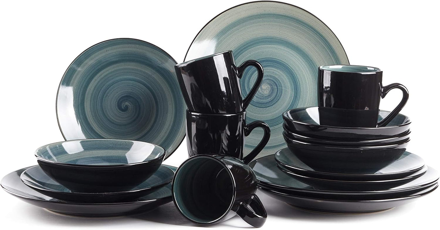 Sonoma 16 Piece Stoneware Dinner Set for Elegant Dining