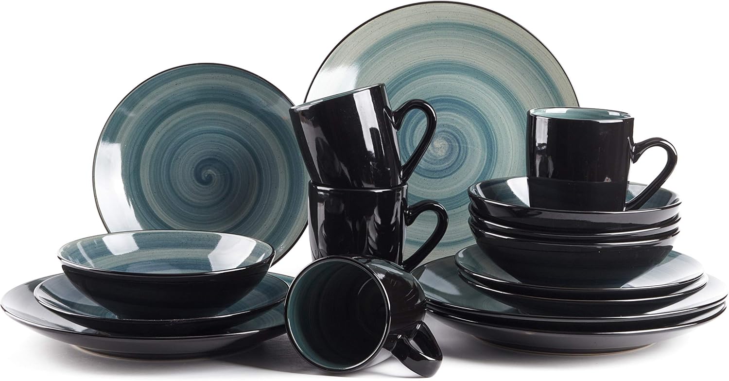 Sonoma 16 Piece Stoneware Dinner Set for Elegant Dining