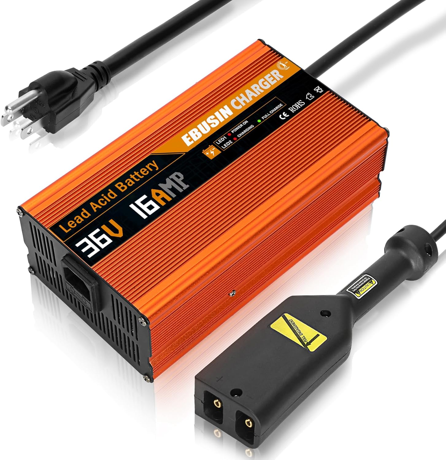 Fast Full Charge 36V Golf Cart Charger for Club Car, EZGO, Yamaha ~ Ebusin