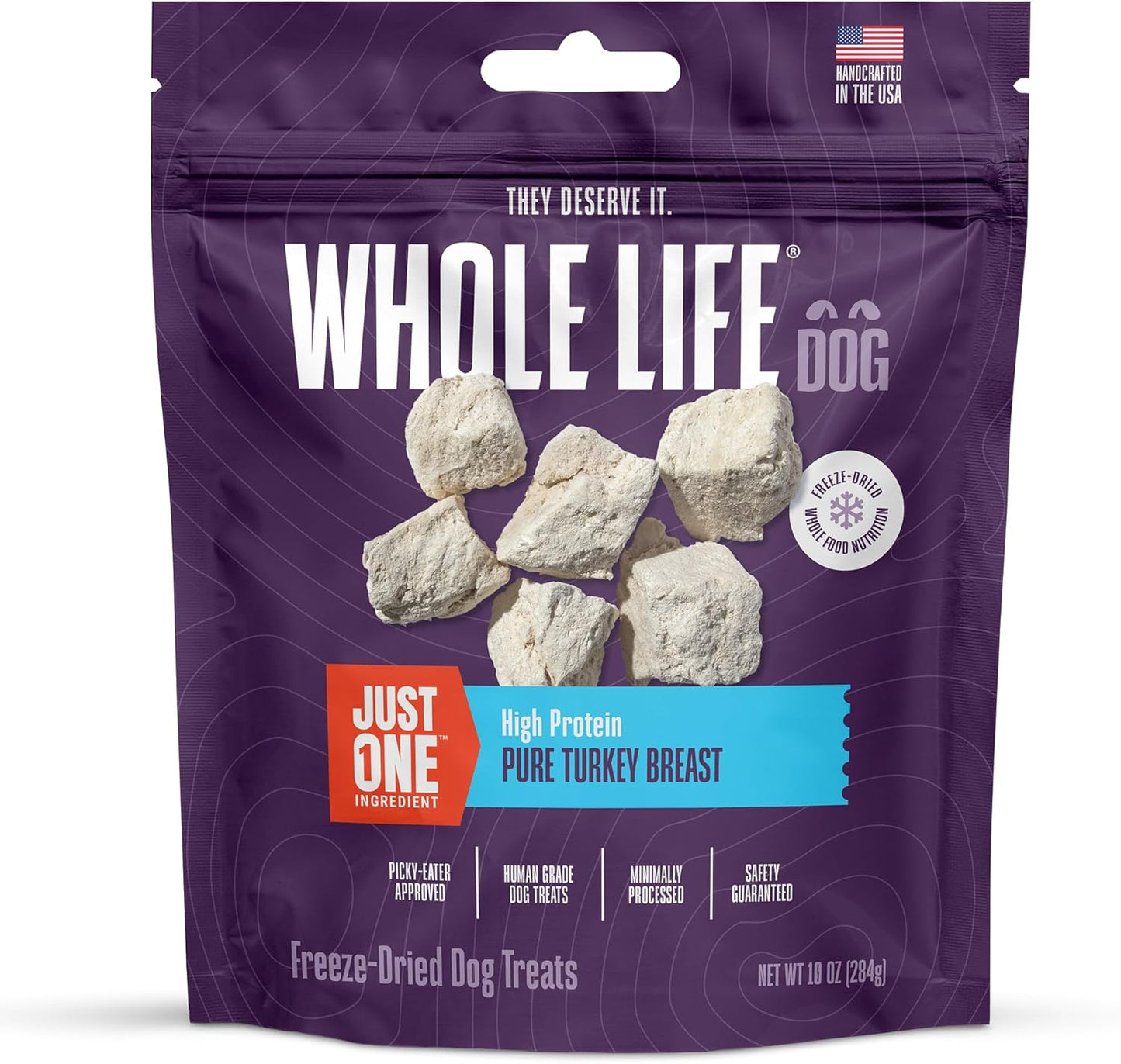 Whole Life Dog Turkey Freeze Dried Treats for Healthy Snacks