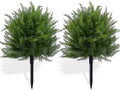 23.6 in Artificial Cypress Topiary 2 Pack - Realistic Outdoor Cedar