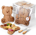 Bear Shaped Cheese Board Party Favors 24 Set - Baby Shower Prizes