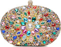 Women's Rhinestone Clutch Evening Bag 7.9in - Sparkly Crystal Shine