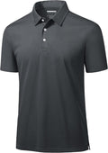 MAGCOMSEN Men's Quick Dry Polo Shirts for Casual Workwear