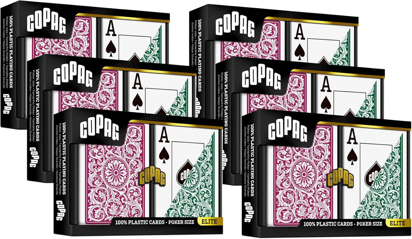 Copag 1546 Design 100% Plastic Playing Cards for Poker Games
