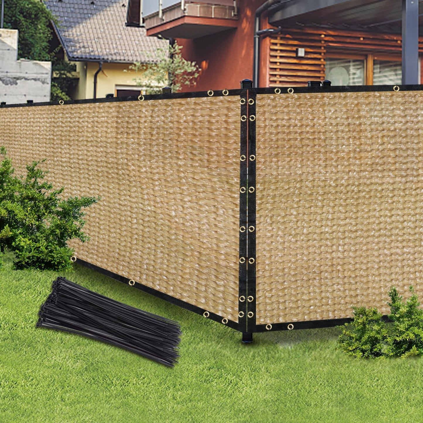 5FT X 50FT Outdoor Privacy Screen Fence for Garden & Backyard