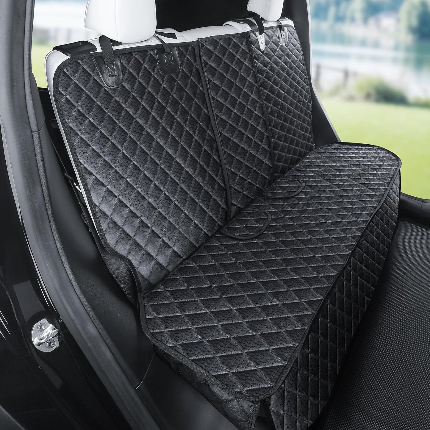 EVMODS Dog Car Seat Cover for Tesla Model Y/3 - Waterproof & Durable